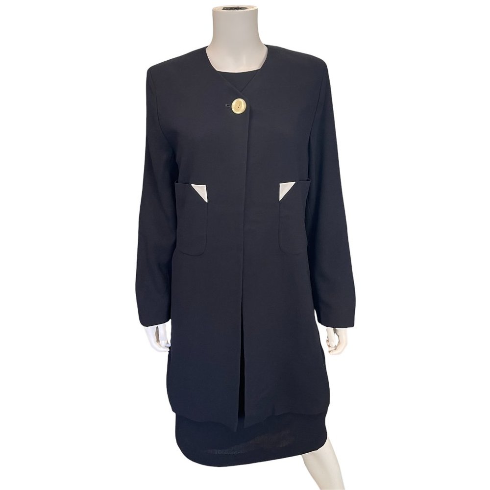 Louis Feraud Coat and Sheath Dress Suit Size US 8